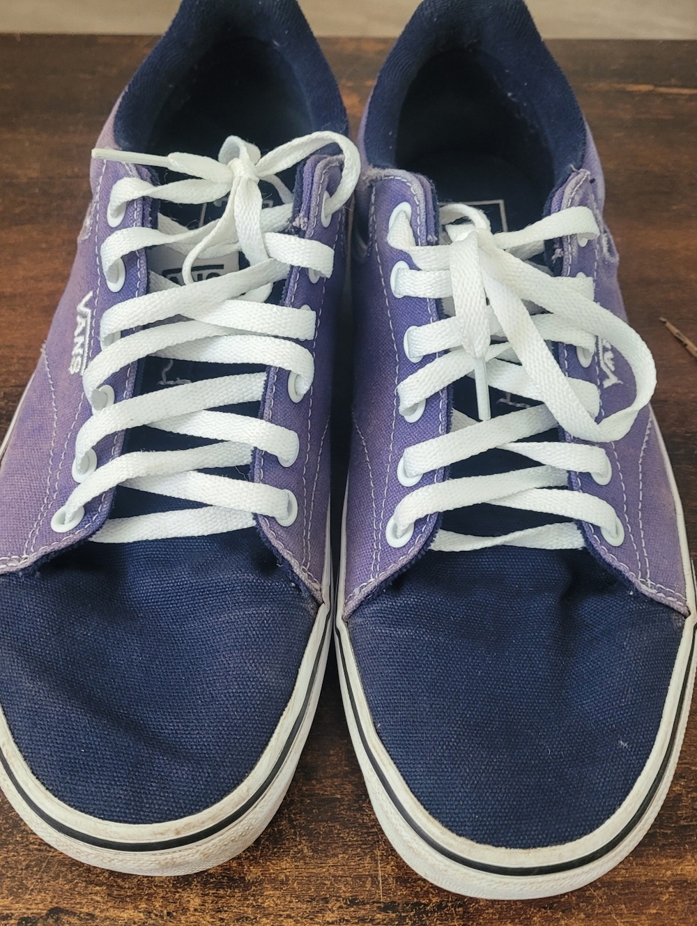 Vans Seldan Skate Shoes Blue Canvas Size 8.5